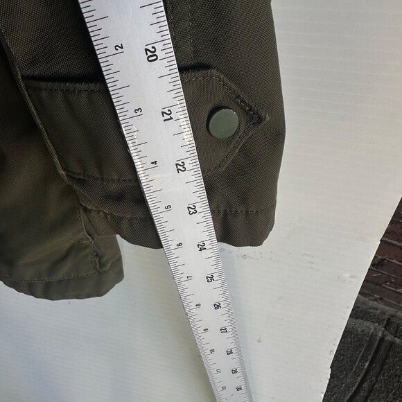 Banana Republic Mens Parka Jacket Olive Green Hooded Size M - Picture 5 of 15